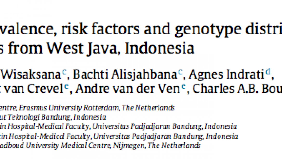 Hepatitis B virus prevalence, risk factors and genotype distribution in HIV infected patients from West Java, Indonesia