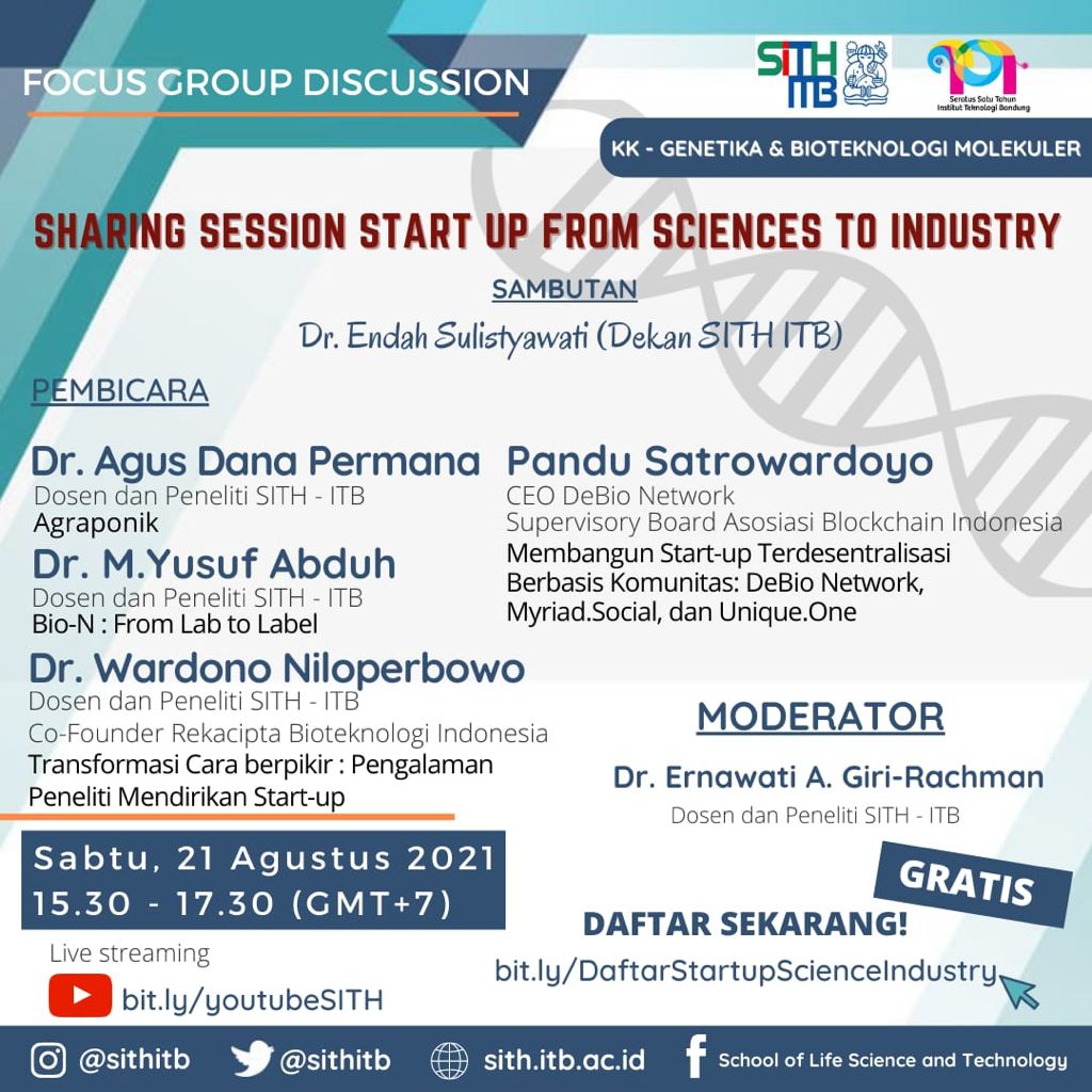 Sharing Session Start Up From Sciences to Industry
